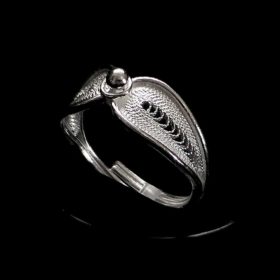 Handmade Ring "Reflect" Filigree Silver Jewelry from Cyprus