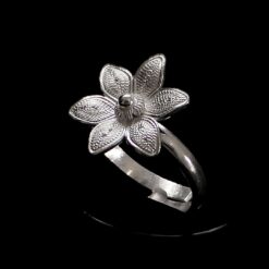 Handmade Ring "Margarita" Filigree Silver Jewelry from Cyprus