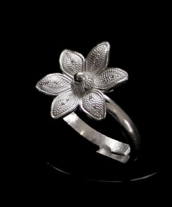 Handmade Ring "Margarita" Filigree Silver Jewelry from Cyprus