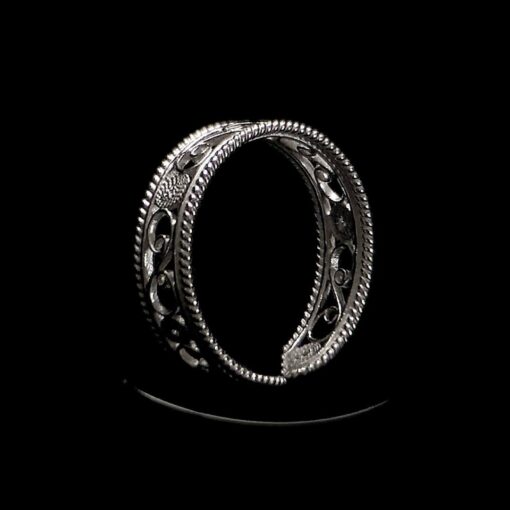 Handmade Ring "Timeline" Filigree Silver Jewelry from Cyprus