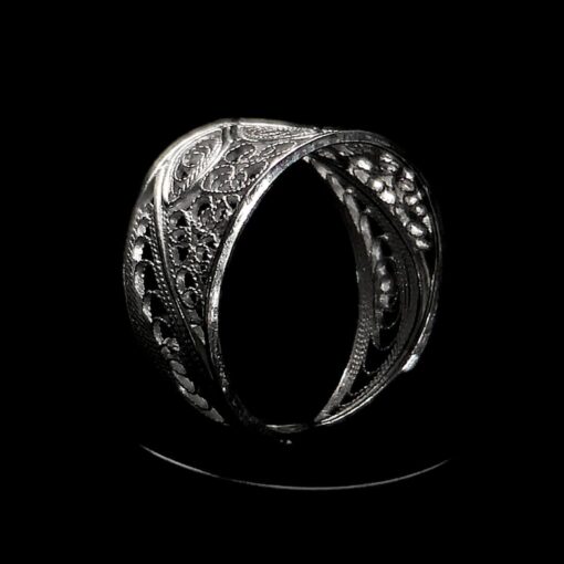 Handmade Ring "Luck" Filigree Silver Jewelry from Cyprus