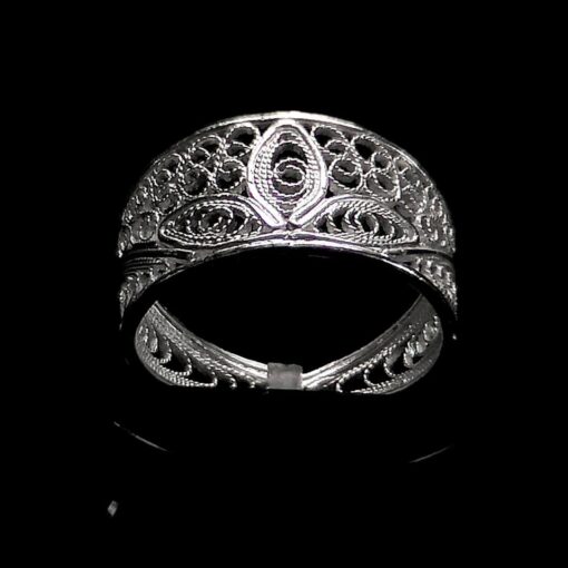 Handmade Ring "Luck" Filigree Silver Jewelry from Cyprus