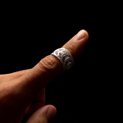 Handmade Ring "Infinity" Filigree Silver Jewelry from Cyprus