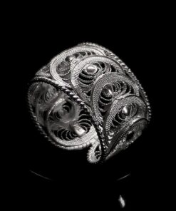 Handmade Ring "Infinity" Filigree Silver Jewelry from Cyprus