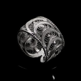 Handmade Ring "Infinity" Filigree Silver Jewelry from Cyprus