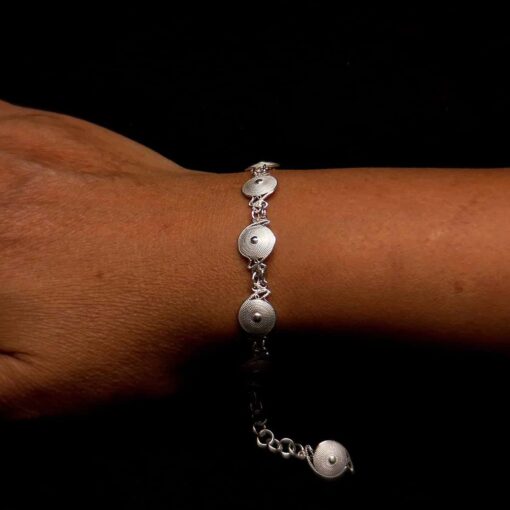 Handmade Set "Sun" Filigree Silver Jewelry from Cyprus