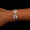 Handmade Set "Wave" Filigree Silver Jewelry from Cyprus