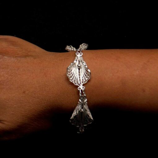 Handmade Set  "Virgin Lotus" Filigree Silver Jewelry from Cyprus