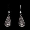 Handmade Set "Droplet" Filigree Silver Jewelry from Cyprus