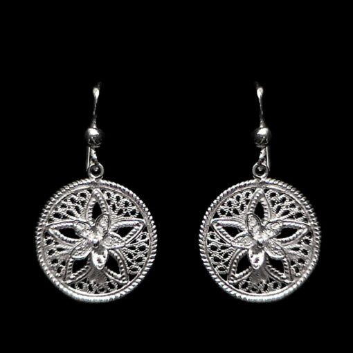 Handmade Set "Shiny Star" Filigree Silver Jewelry from Cyprus