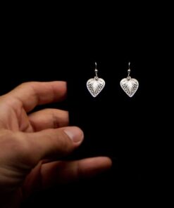 Handmade Set "Heart" Filigree Silver Jewelry from Cyprus