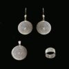 Handmade Set "Moon" Filigree Silver Jewelry from Cyprus