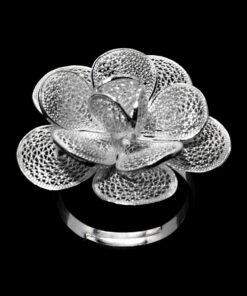 Handmade Ring "Hope" Filigree Silver Jewelry from Cyprus
