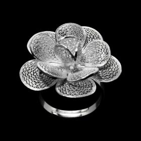 Handmade Ring "Hope" Filigree Silver Jewelry from Cyprus