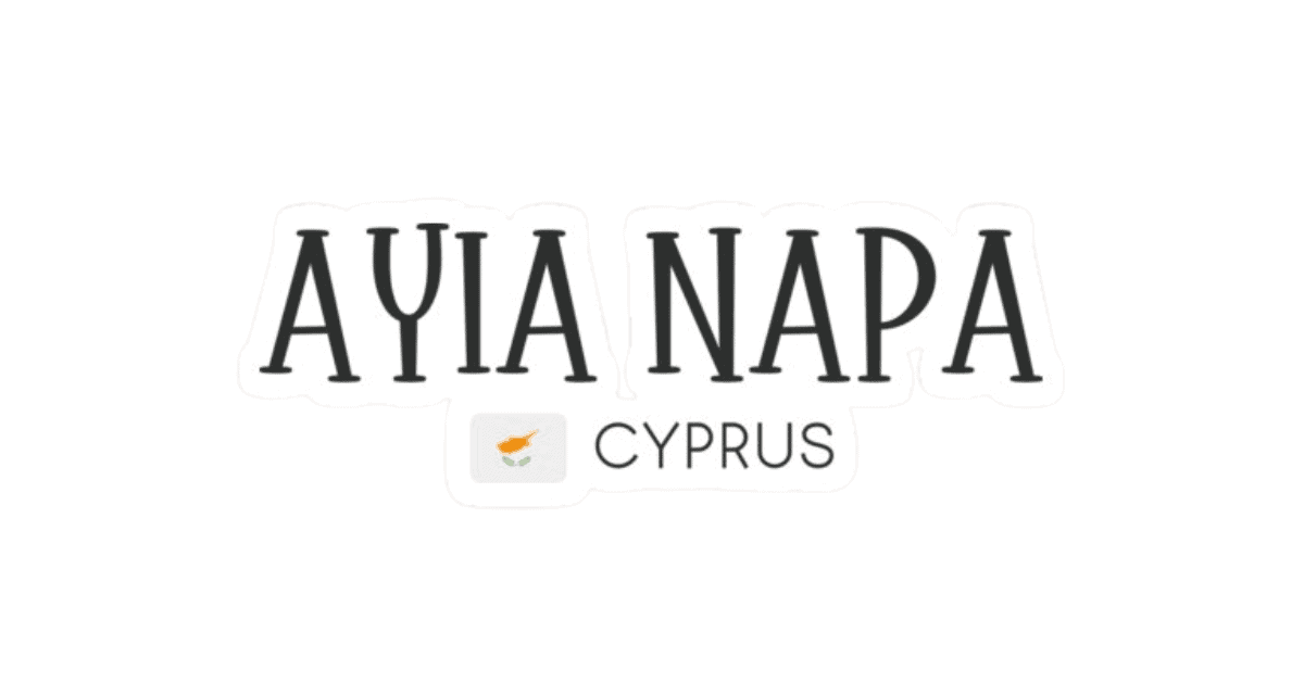 Logo showing Ayia Napa Cyprus