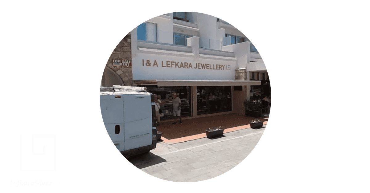 Screenshot of a jewellery shop in Paphos