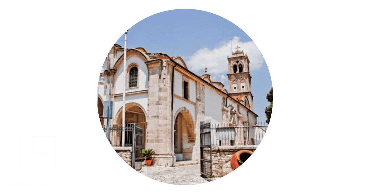 a view of the Church of the Holy Cross in Lefkara