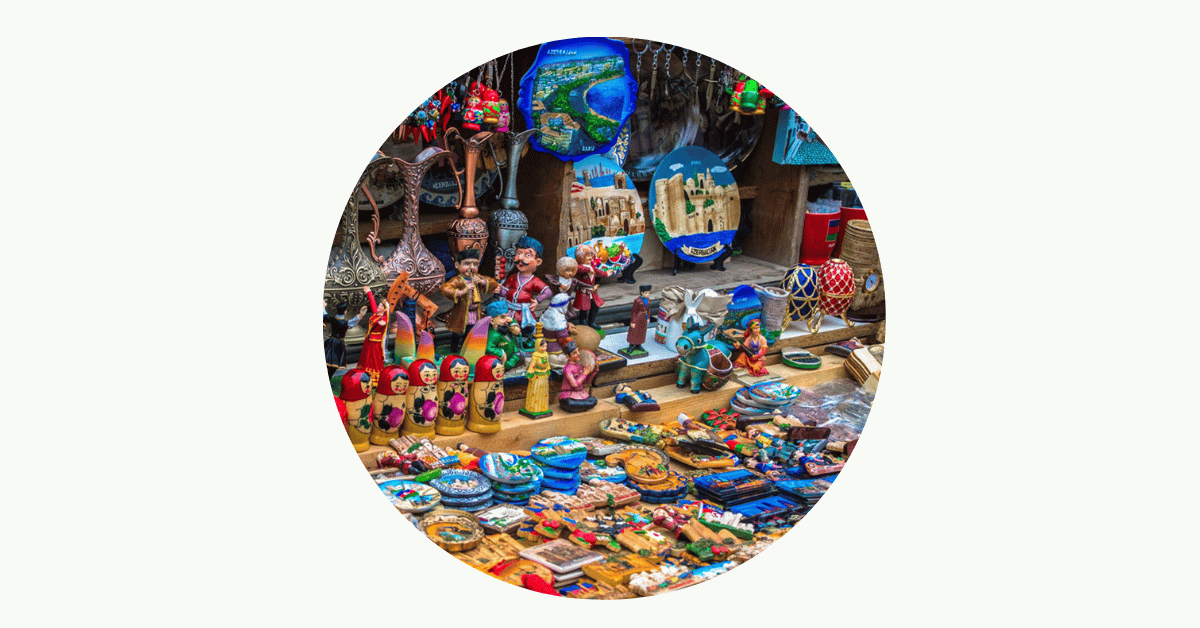 good local Souvenirs from Nicosia on display