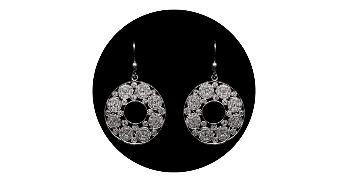 a pair of silver jewellery from paphos