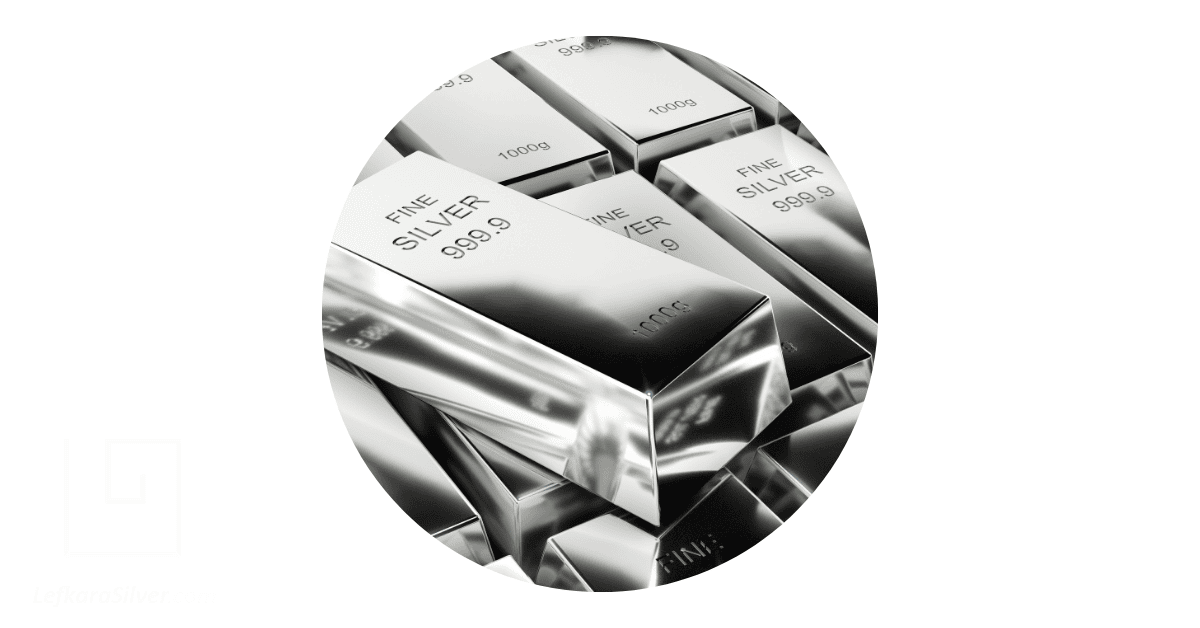 blocks of raw silver with inscriptions on them