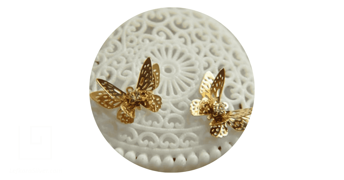 Multiple Layer Butterfly Filigree Jewelry Findings