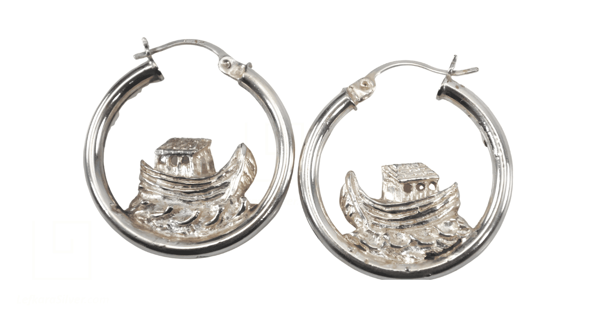 a pair of vintage earrings.