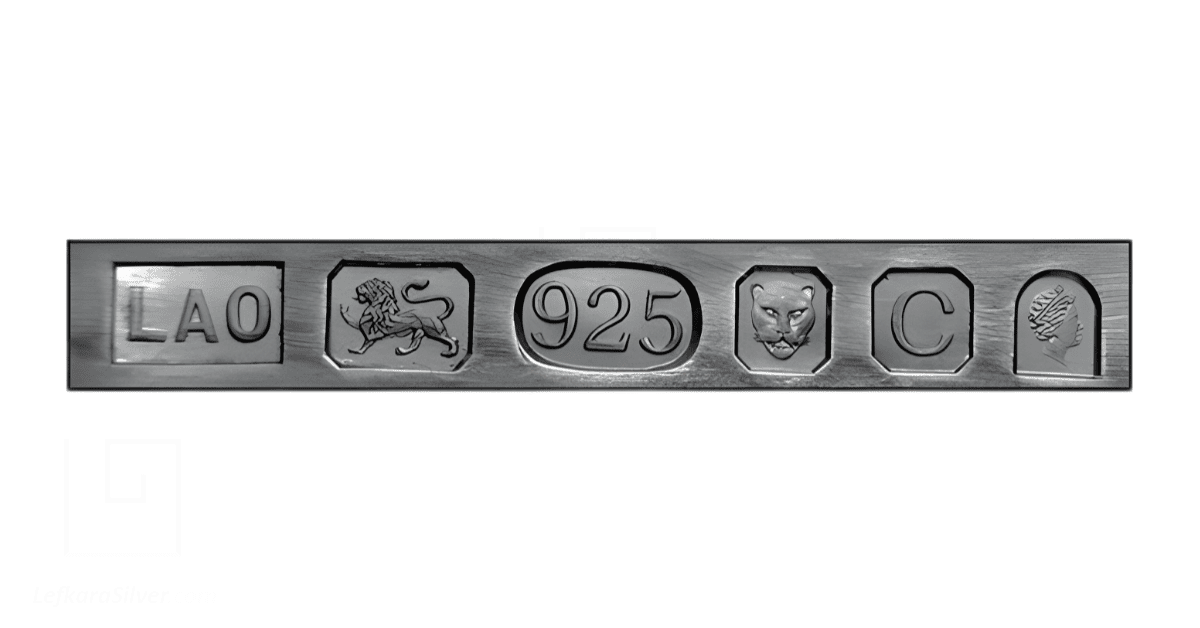 British sterling silver marks.