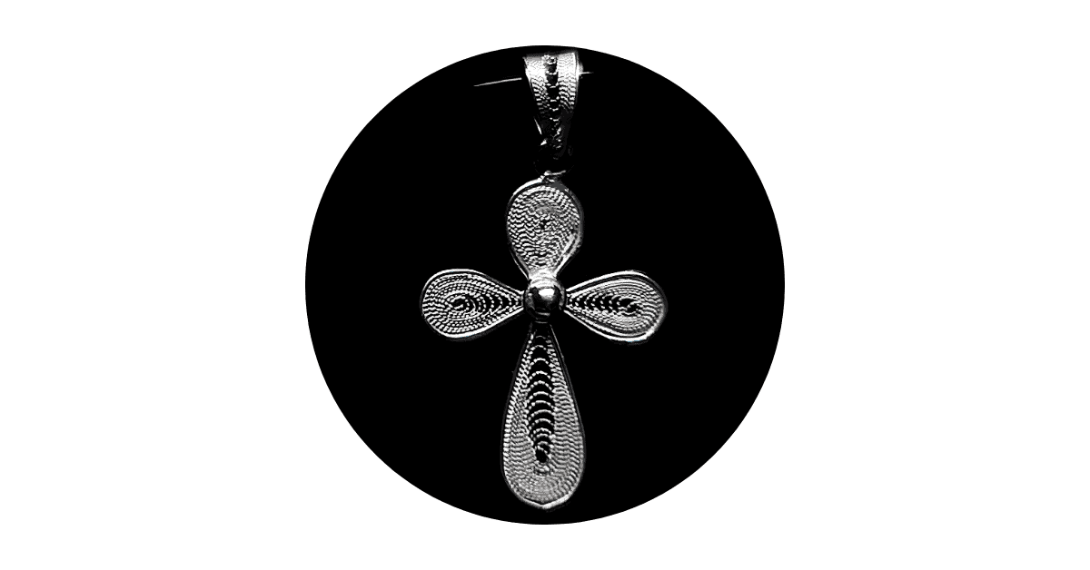 A silver pendant from Lefkara silver.