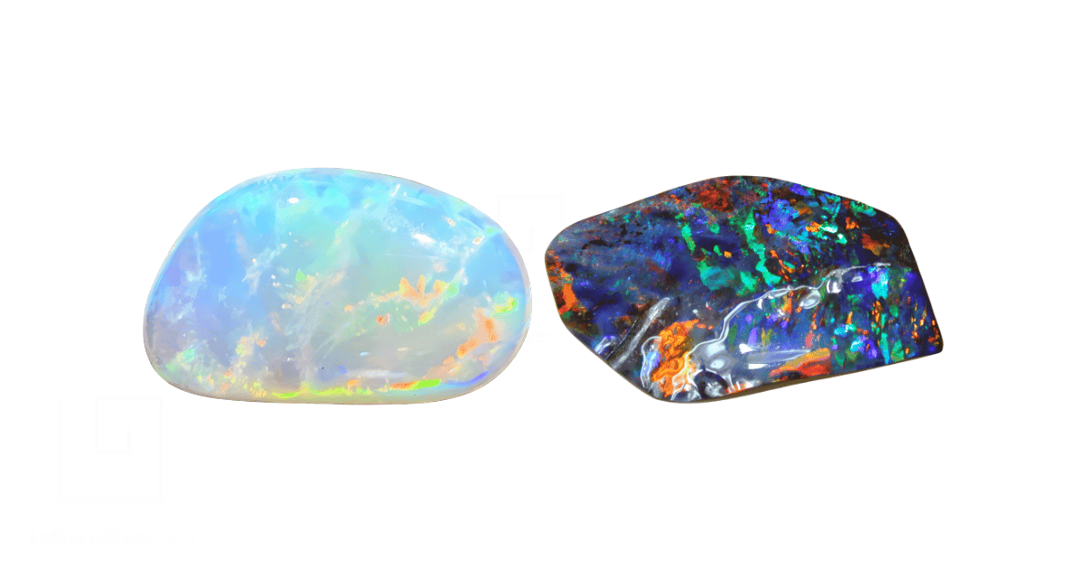 Boulder and crystal opal.