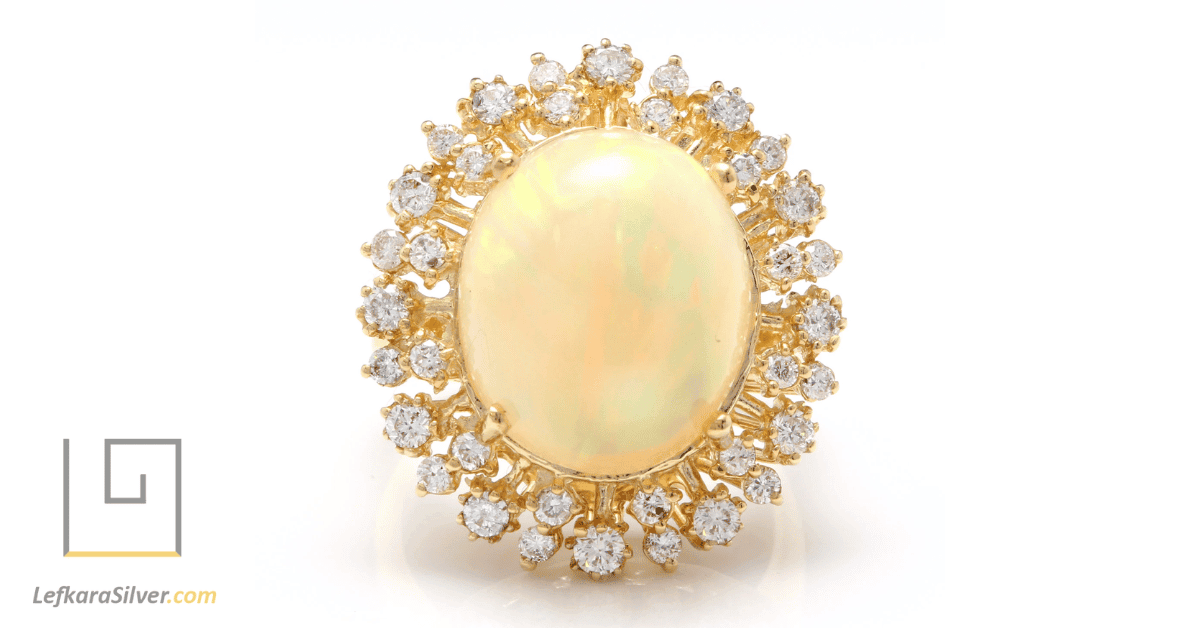 an Ethiopian opal jewelry