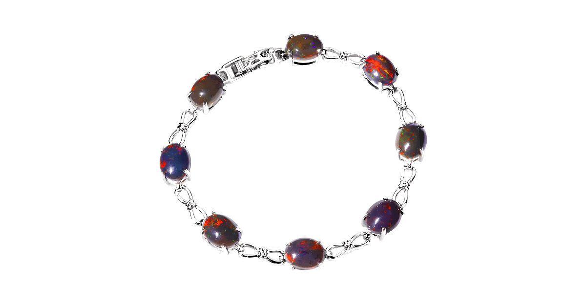 a black opal bracelet