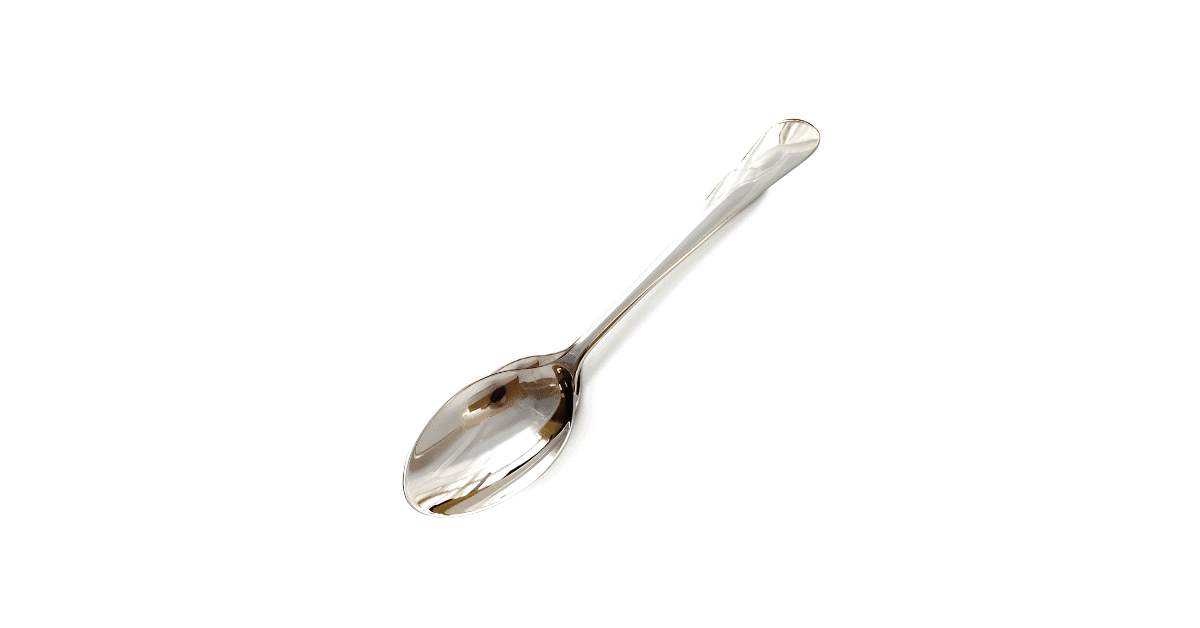 A sterling silver spoon.