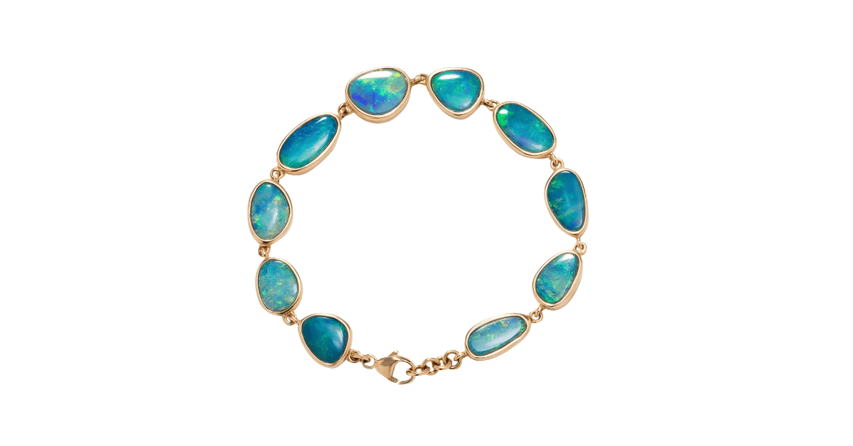 an Australian opal bracelet.