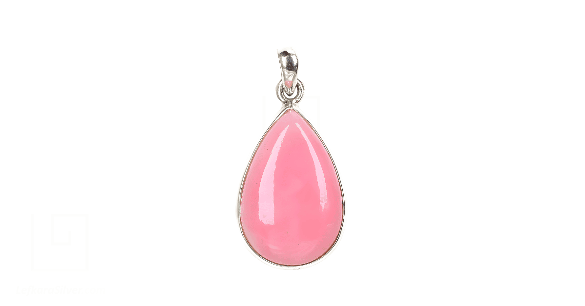 a pink opal pendant