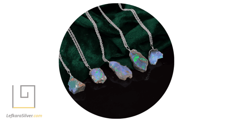 raw opal necklaces