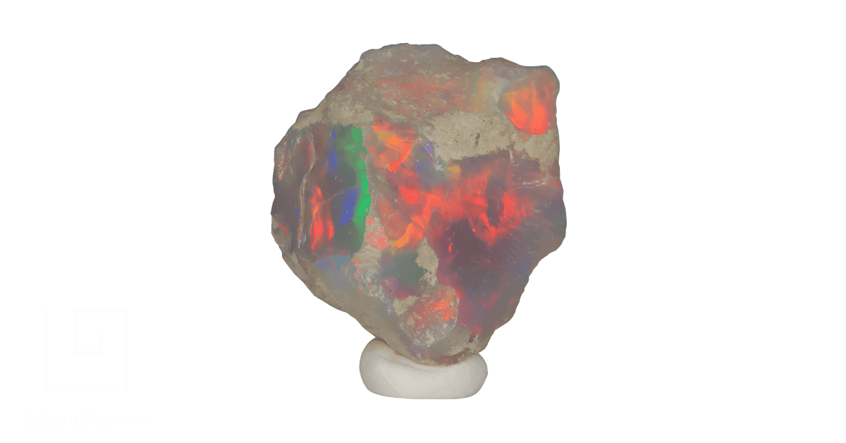 A raw opal. 