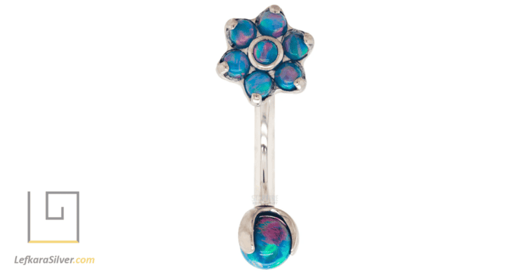 a blue opal body jewelry