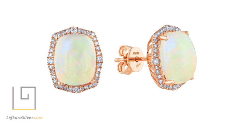 australian opal stud earrings