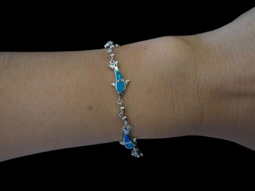 Blue Opal Bracelet Dolphin Dance - Image 2