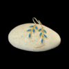 Blue Opal Earrings Nature's Whisper Gold Plated Jewelry Display Shot - Prop Shot - Lefkara Silver