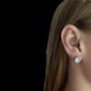 Blue Opal Earrings Phaistos Disk Halo - Image 2