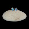 Blue Opal Earrings Turtle Tale Silver Jewelry Display Shot - Prop Shot - Lefkara Silver