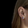 Blue Opal Earrings Turtle Tale - Image 2