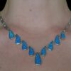 Blue Opal Necklace Aurora Drops - Image 2