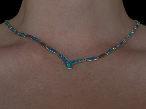 Blue Opal Necklace Maender River - Image 2