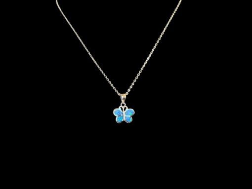 Blue Opal Pendant Butterfly Spirit - Image 4