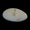 Blue Opal Pendant Sea Turtle Bliss Gold Plated Jewelry Display Shot - Prop Shot - Lefkara Silver