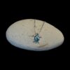 Blue Opal Pendant Starlight Turtle Silver Jewelry Display Shot - Prop Shot - Lefkara Silver