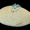 Blue Opal Ring Olive Branch Silver Jewelry Display Shot - Prop Shot - Lefkara Silver