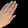 Blue Opal Ring Secret Lagoon Silver Jewelry Wear Shot - Model Shot - Lefkara Silver